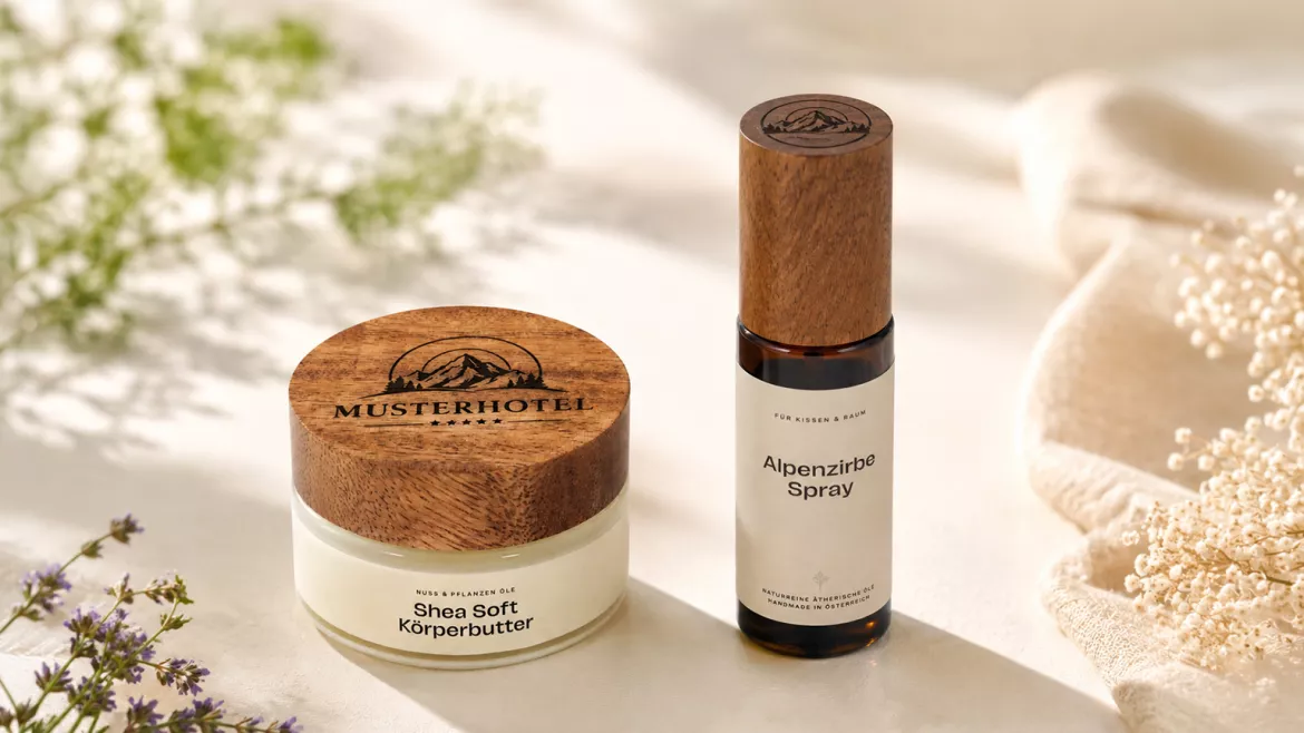 Einkalng NAturkosmetik Personalisiert Gravur Holzdeckel bregenzerwald