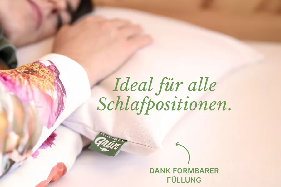 Himmelgrün zirbenkissen Schlafkissen dinkelkissen hirsekissen
