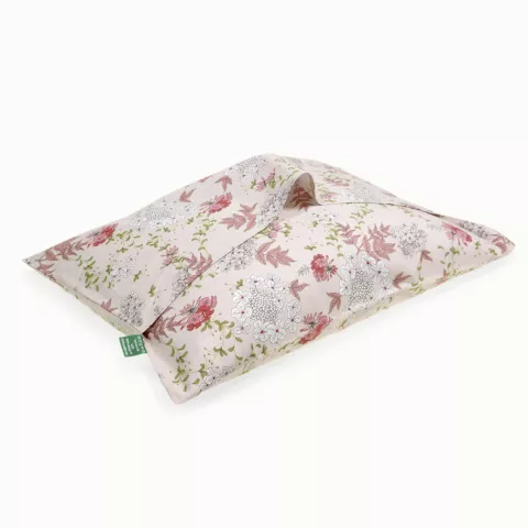 Baumwoll Kissenhülle 80x40 cm mit Blumenmuster