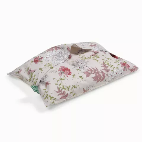 Baumwoll Kissenhülle mit modernem Blumenmuster